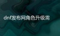 dnf发布网角色升级需要注意什么？